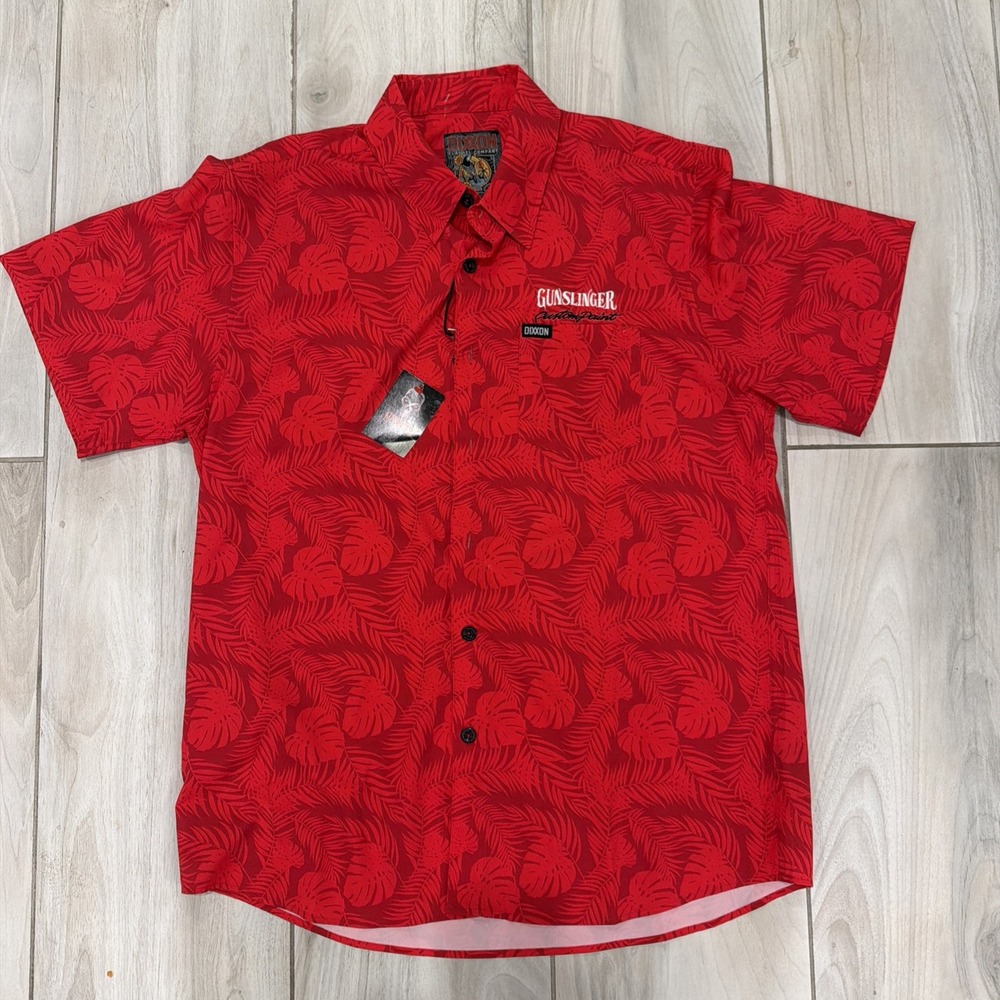 NWT Dixxon Gunslinger Custom Paint Large L Limited Edition Hawaiian Floral Shirt